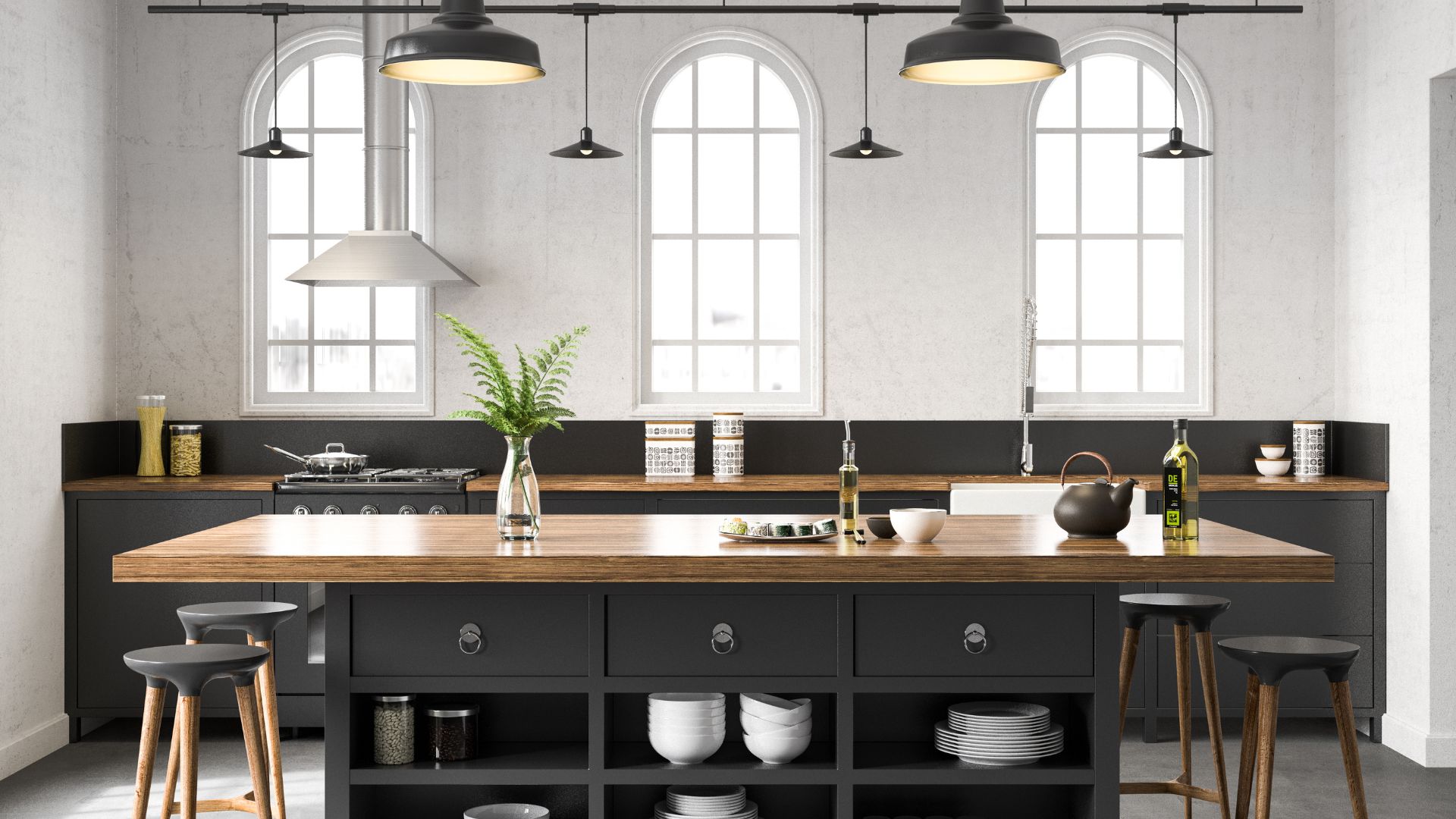industrial-kitchen-cabinets-rustic-charm